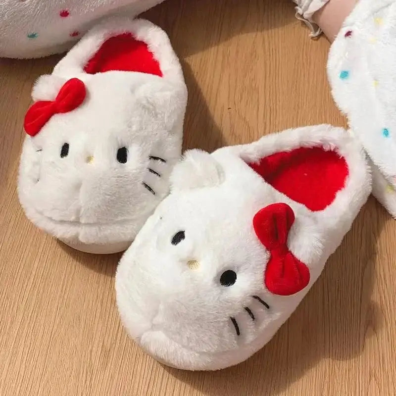 Kitty Kawaii Fluffy Slippers