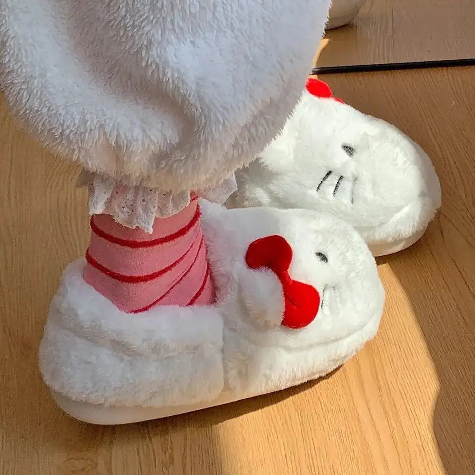 Kitty Kawaii Fluffy Slippers