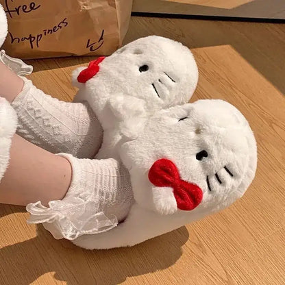 Kitty Kawaii Fluffy Slippers