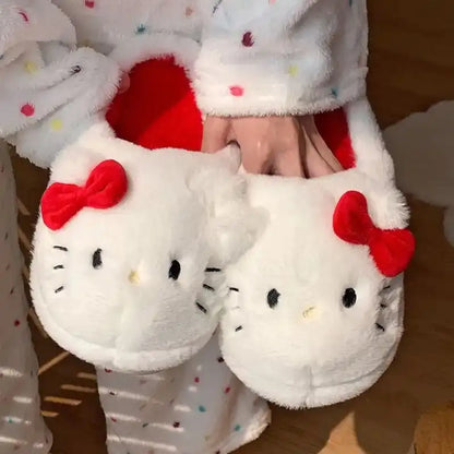 Kitty Kawaii Fluffy Slippers